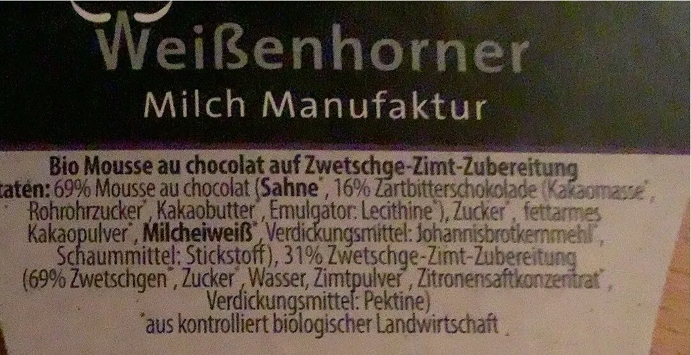 Mousse au chocolat zwetschge zimt