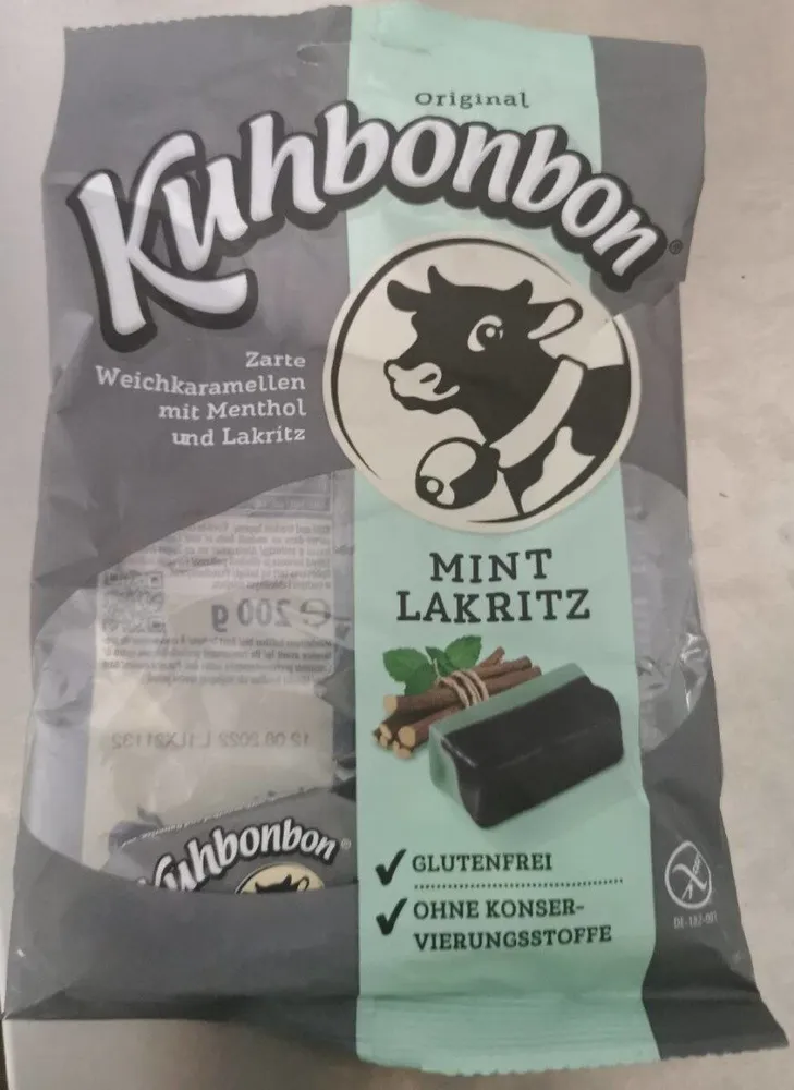 Kuhbonbon Mint-Lakritz