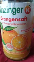 Orangensaft aus Orangensaftkonzentrat