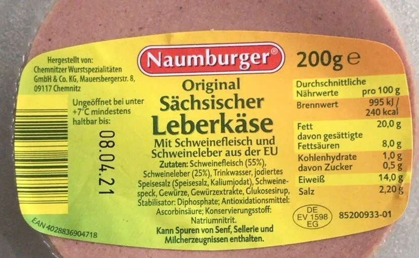 original sächsischer Leberkäse
