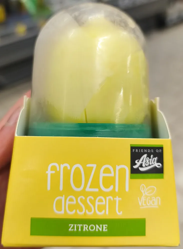 Frozen Dessert Zitrone