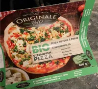 Pizza au four à pierre feta épinards