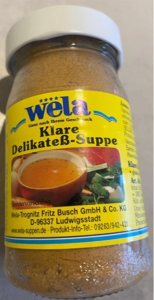 Klare Delikateß-Suppe