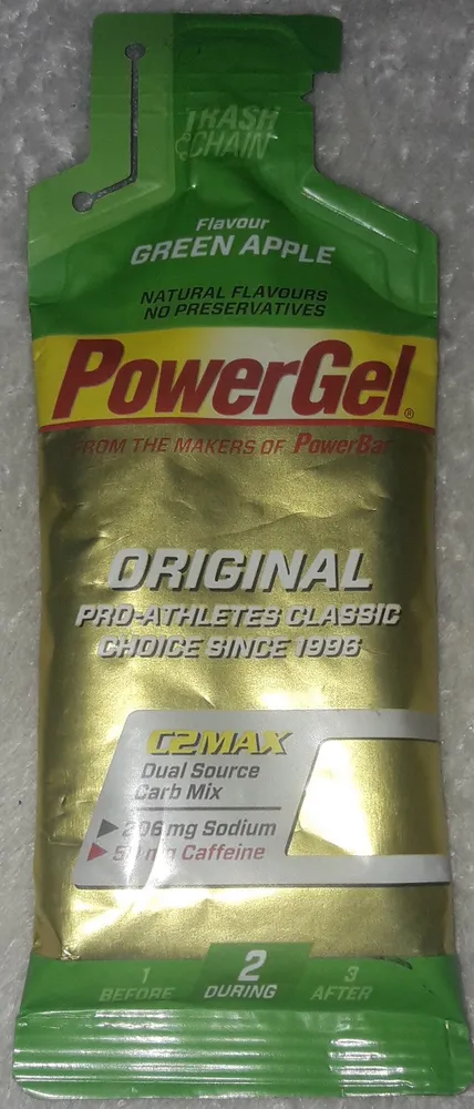 Powerbar Gel, Grüner Apfel-koffein, 6 X