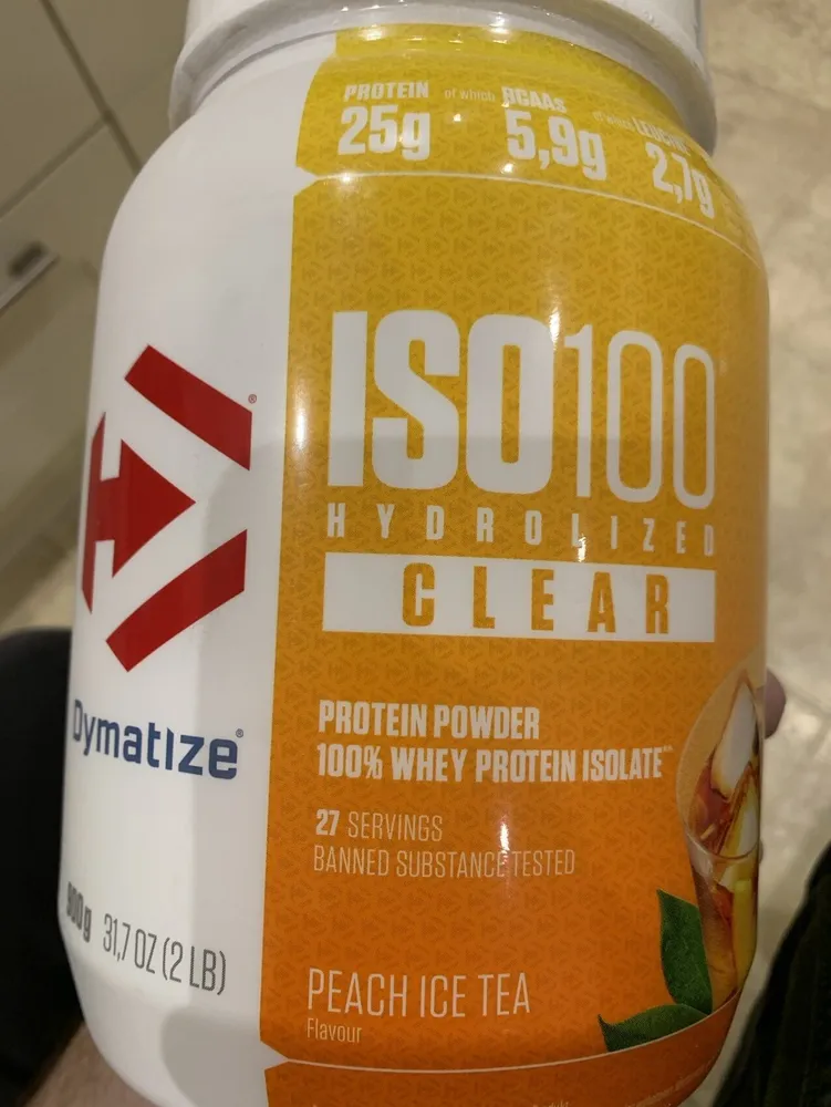 ISO100 Hydrolized Clear Protein Powder Peach Ice tea