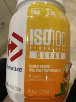 ISO100 Hydrolized Clear Protein Powder Peach Ice tea