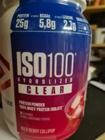 ISO100 Hydrolozed Clear Protein Wild Berry Lollipop