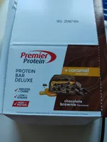 PROTEIN BAR DELUXE + caramel flavoured layer chocolate brownie flavoured