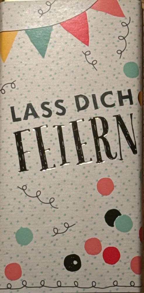 Lass dich feiern Vollmilchschokolade