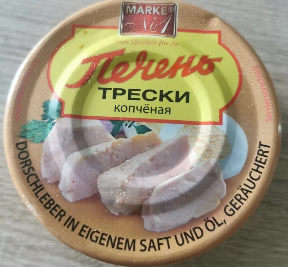Dorschleber in eigenem Saft