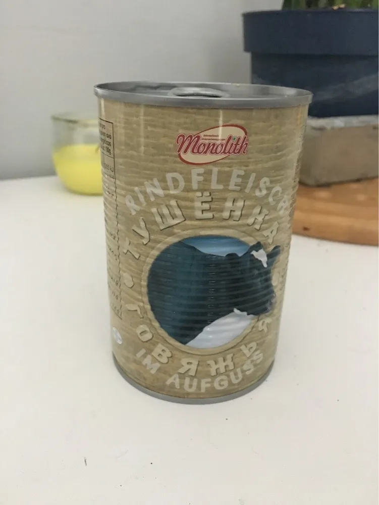 Canned Meat, Beef, Steinhauer (korichnev) (box20)400g