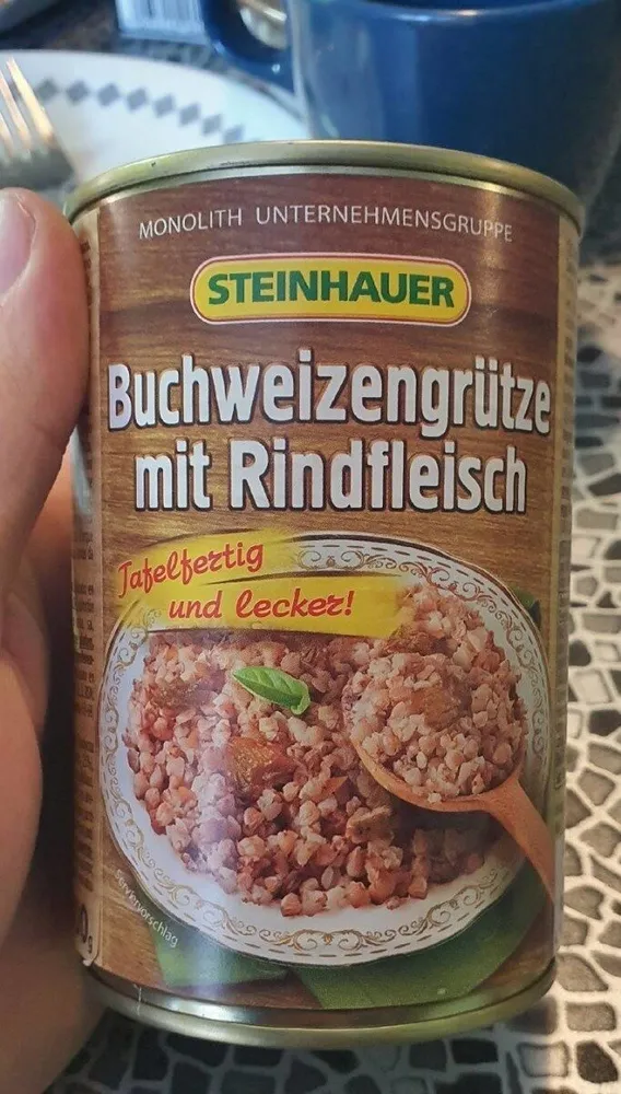 Buchweizengrütze mit Rindfleisch