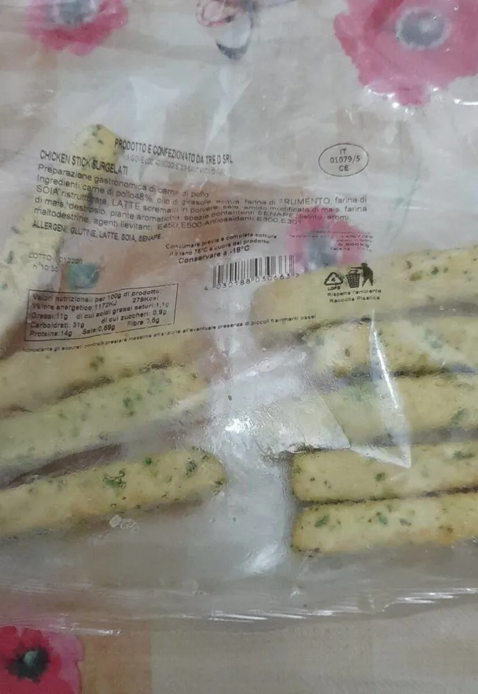 Chicken stick surgelati