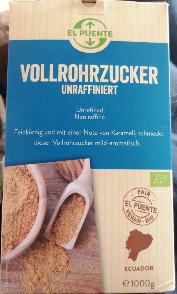 Vollrohrzucker unraffiniert
