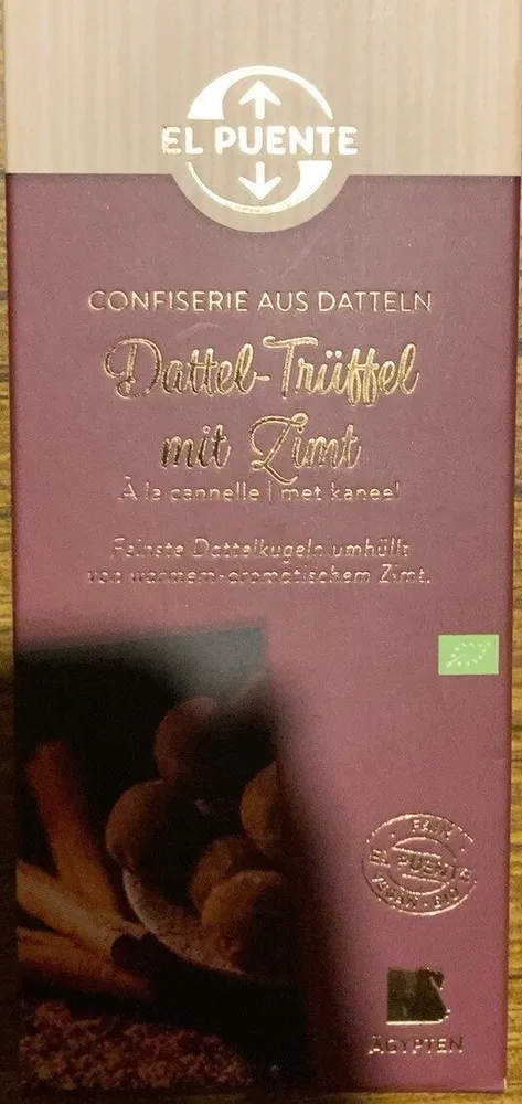 Dattel trüffel mit zimt