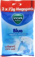 Vicks Blue Menthol Suikervrij Pack