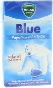 Vicks Blue Menthol Suikervrij Box