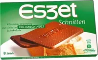 Eszet Schnitten Vollmilch-nuss