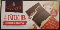 4 Täfelchen Edelbitter Marzipan