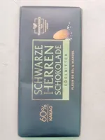 Schwarze Herren Schokolade Fleur De Sel & Mandel