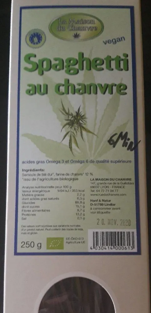 Spaghetti au chanvre
