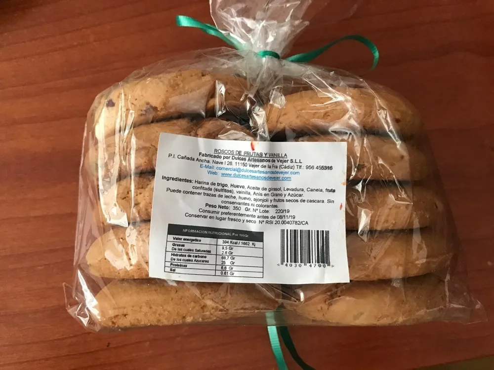 Roscos de frutas y vainilla
