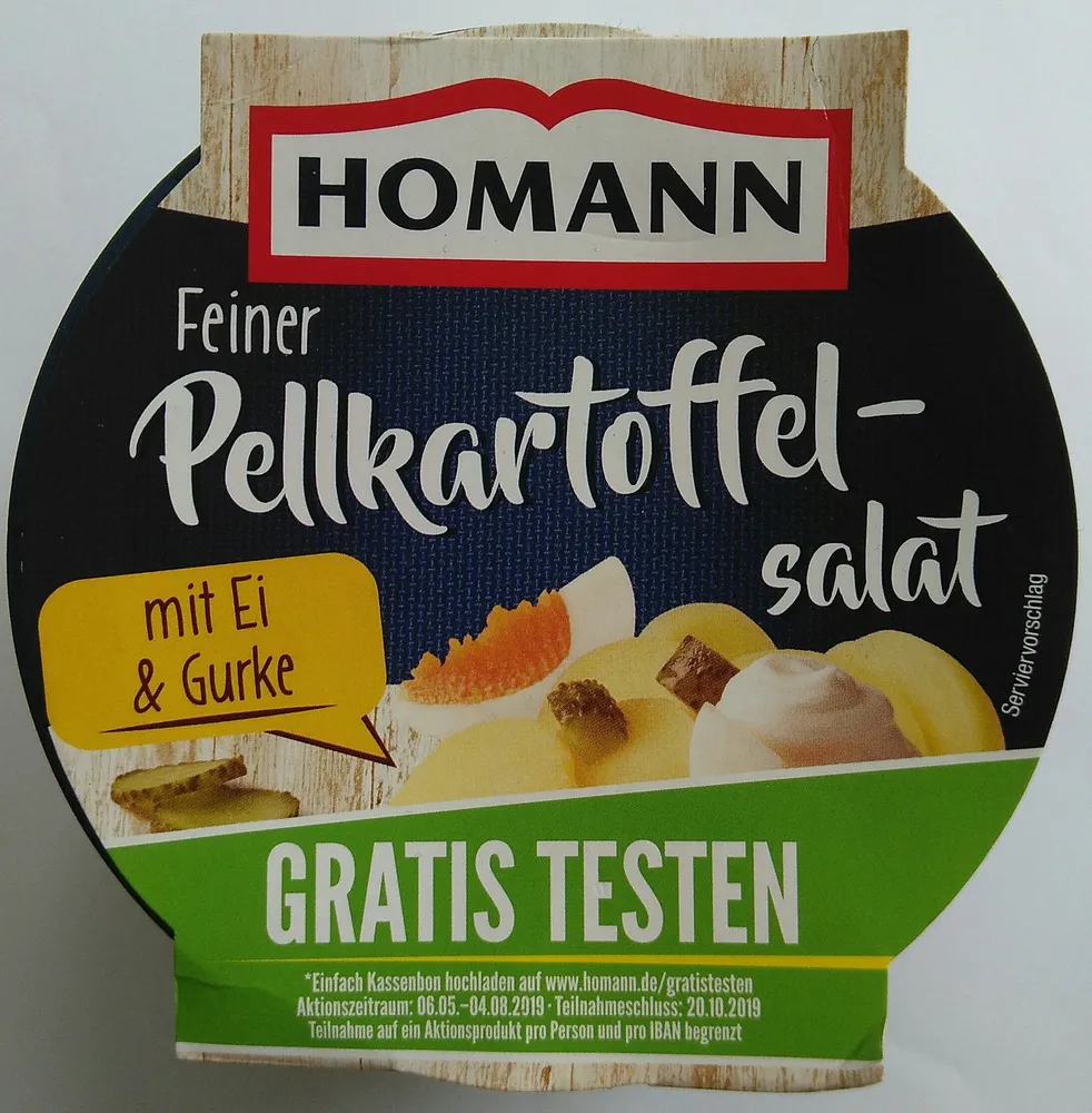 Feiner Pellkartoffelsalat mit Ei & Gurke