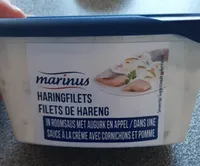 Filets de hareng sauce crème cornichons et pomme