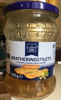 Bratheringsfilets mit Zwiebeln