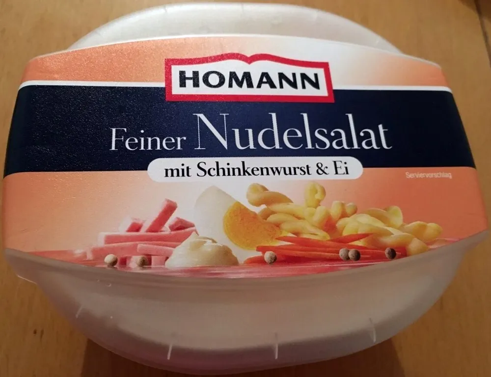 Feiner Nudelsalat mit Schinkenwurst & Ei