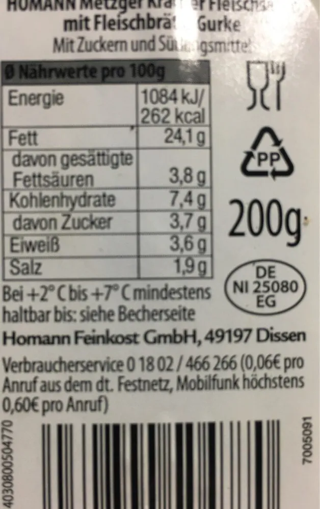 Metzger Kräuter Fleischsalat