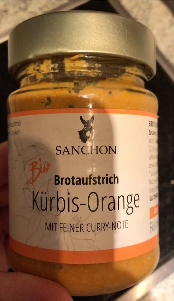 Brotaufstrich kürbis-orange