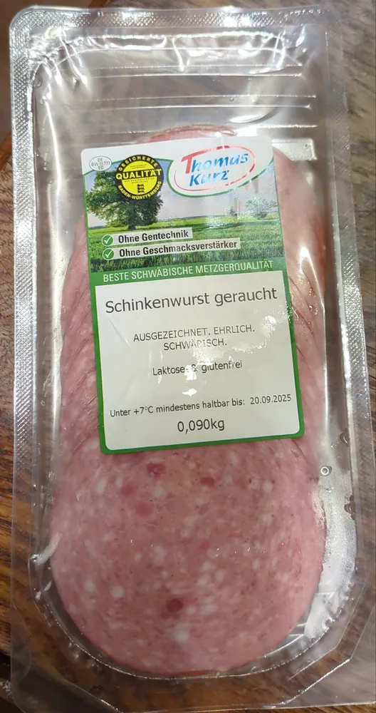 Schinkenwurst geraucht