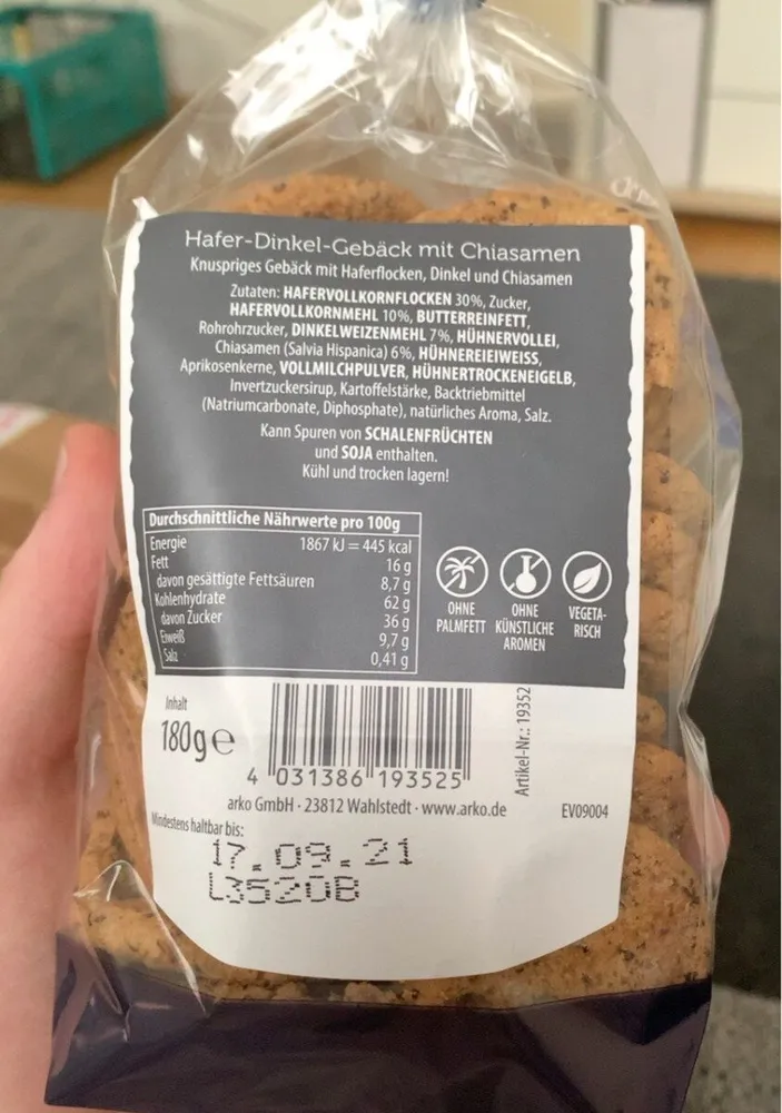 Hafer Dinkel Gebäck