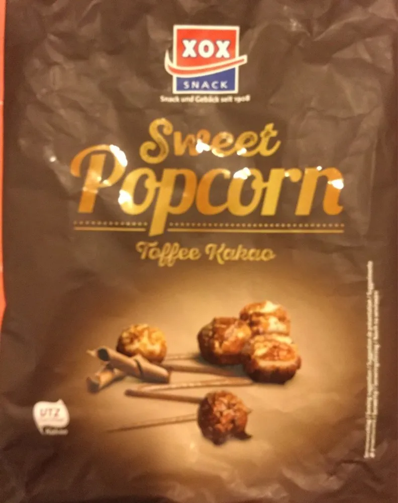 Sweet popcorn Toffee Kakao
