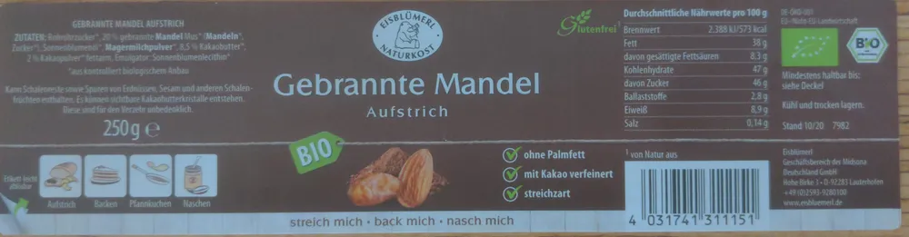 Gebrannte Mandel Aufstrich