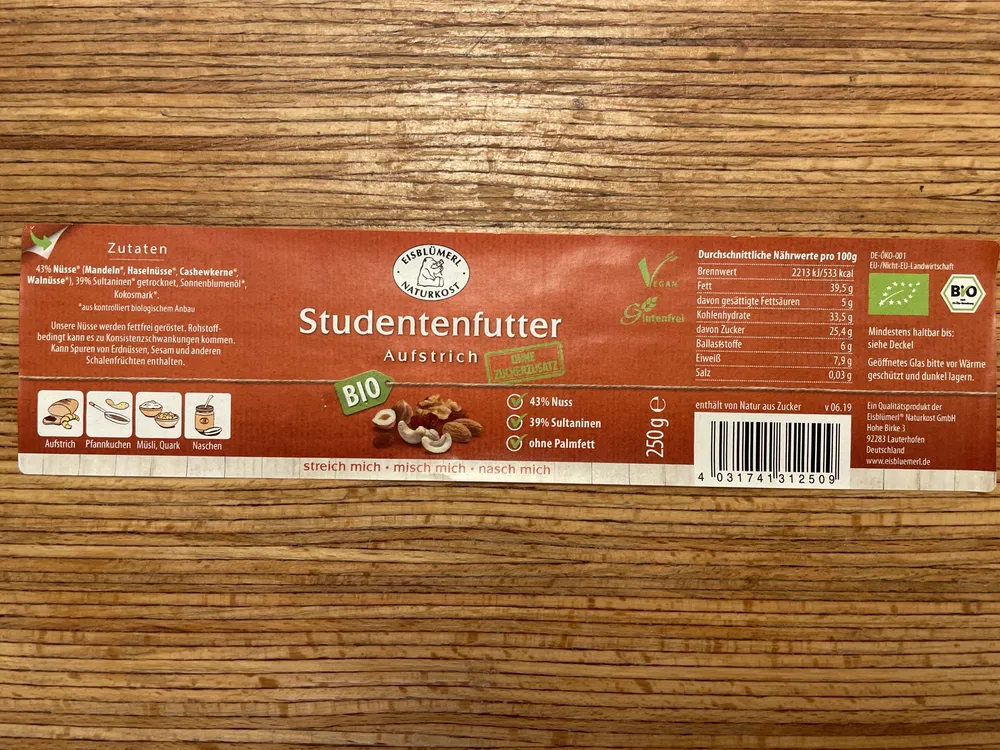 Studentenfutter-Aufstrich