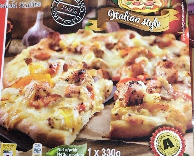 Pizza au poulet