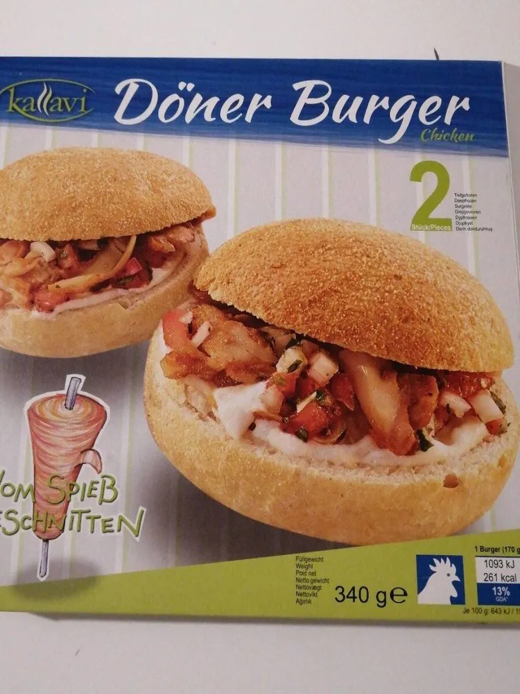 Doner burger chiken