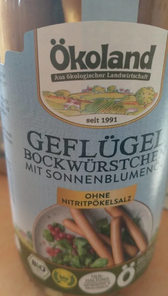 Geflügel Bockwürstchen mit Sonnenblumenöl