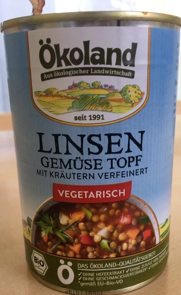 Linsen Gemüse Topf vegetarisch