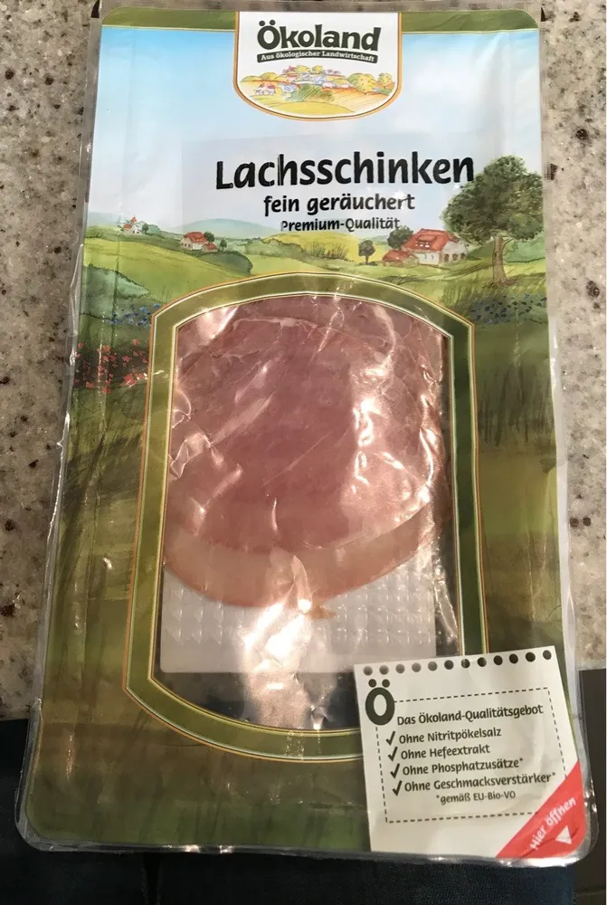 ökoland Premium-lachsschinken Geschnitten, 80 Gr Packung4 Mon. Luftgetrockn. / Geräu