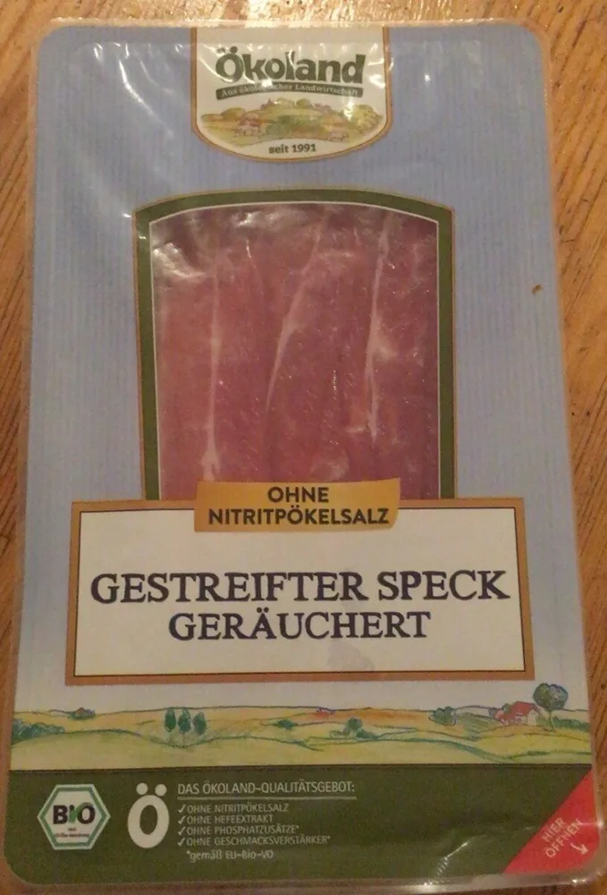 GESTREIFTER SPECK GERÄUCHERT