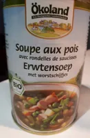 Soupe aux poids avec rondelles de saucisses