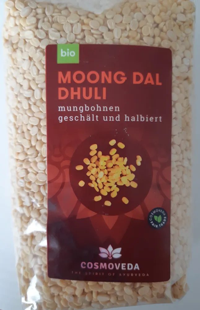 Moong Dal Dhuli Mungbohnen geschält und halbiert