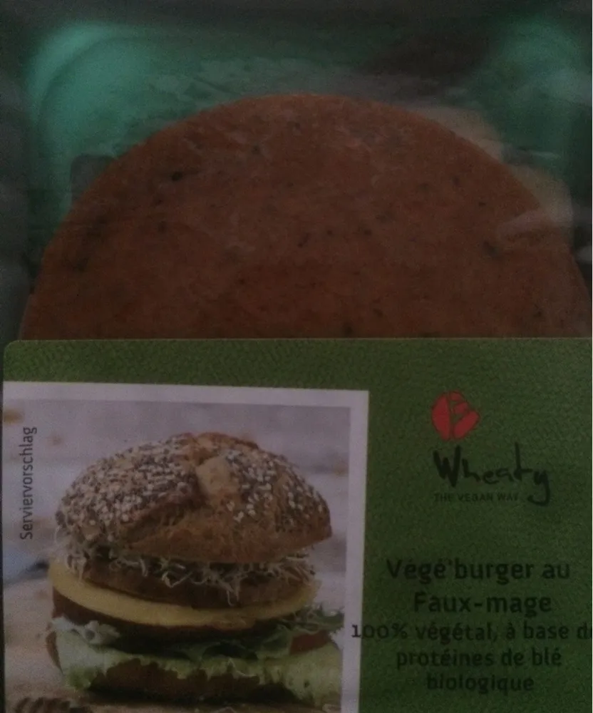 Végé burger au faux mage bio Vegan