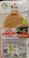 Veganer Aufschnitt Lyoner Art mit Paprika