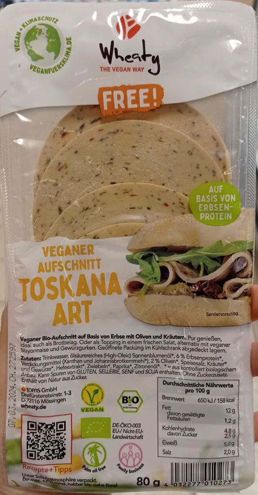 Veganer Aufschnitt Toskana Art