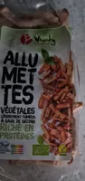 ALLUMETTES VÉGÉTALES LÉGÈREMENT FUMÉES À BASE DE SEITAN