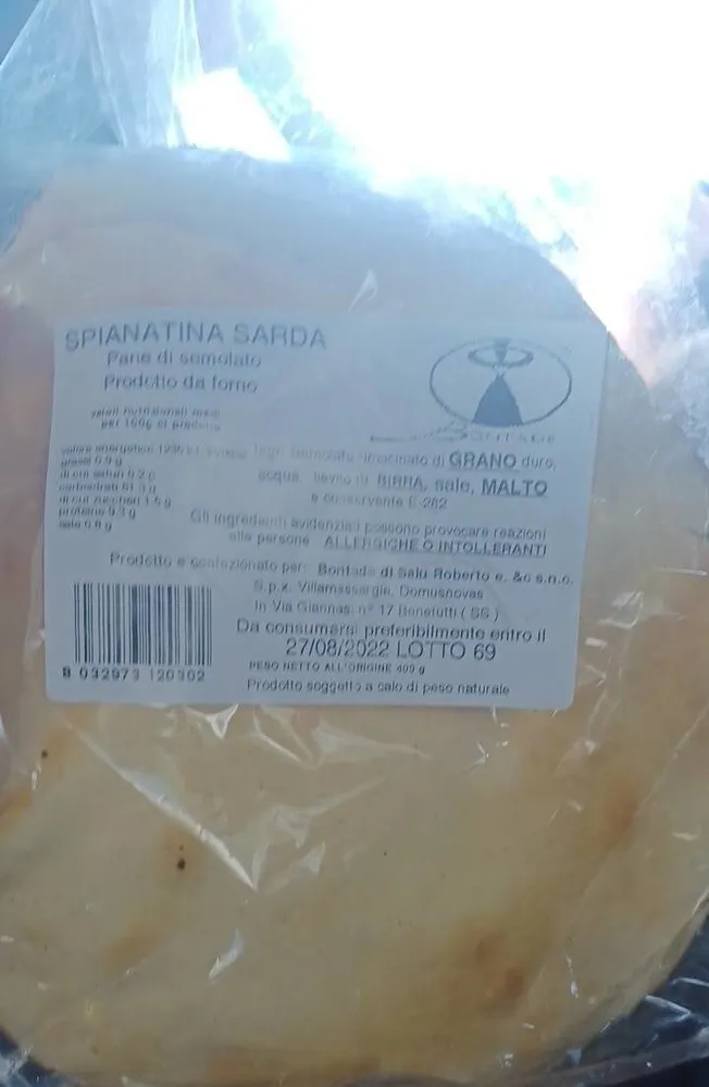 Spianatina Sarda